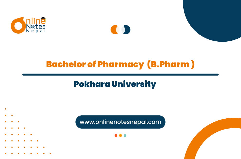 B.Pharm - Bachelor of Pharmacy